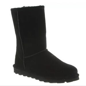 BearPaw Elle Water Resistant Short Boots- Black